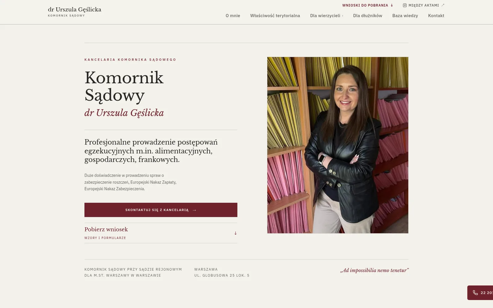 Realizacja Gekos: dr Urszula Gęślicka - Kancelaria komornika sądowego (2026)