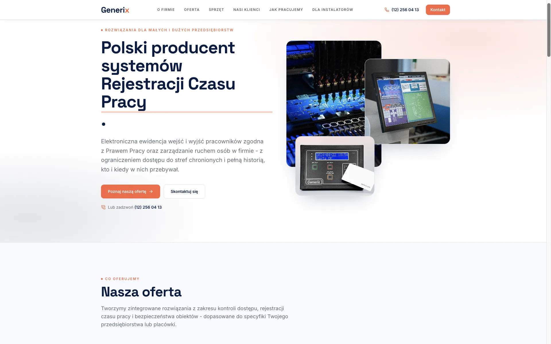 Realizacja Gekos: Generix - Systemy rejestracji czasu pracy (2026)
